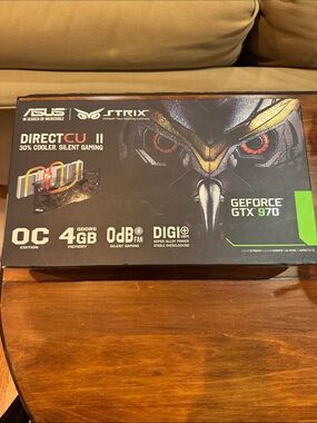 NIP Asus Strix GEFORCE GTX 970 4GB Silent Gaming OC Edition Direct CU NVIDIA NEW